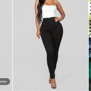 Fashion Nova Perfectly Classic Skinny Jeans Black